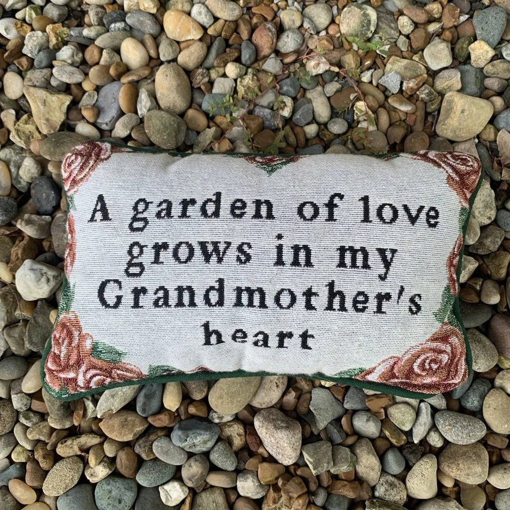 Grandmother Garden of Love Floral Tapestry Pillow Decorative Throw Cushion